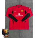 CHÁNDAL + PANTALONES MANCHESTER UNITED ROJO Y NEGRO 02/03 HOMBRE RETRO