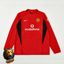 CHÁNDAL + PANTALONES MANCHESTER UNITED ROJO Y NEGRO 02/03 HOMBRE RETRO