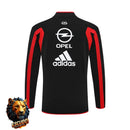 CHÁNDAL MEDIA CREMALLERA + PANTALONES AC MILAN NEGRO Y ROJO 05/06 HOMBRE RETRO