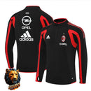 CHÁNDAL MEDIA CREMALLERA + PANTALONES AC MILAN NEGRO Y ROJO 05/06 HOMBRE RETRO