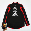CHÁNDAL MEDIA CREMALLERA + PANTALONES AC MILAN NEGRO Y ROJO 05/06 HOMBRE RETRO