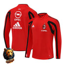 CHÁNDAL MEDIA CREMALLERA + PANTALONES AC MILAN ROJO Y NEGRO 05/06 HOMBRE RETRO