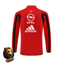 CHÁNDAL MEDIA CREMALLERA + PANTALONES AC MILAN ROJO Y NEGRO 05/06 HOMBRE RETRO