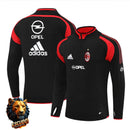 CHÁNDAL MEDIA CREMALLERA + PANTALONES AC MILAN NEGRO Y ROJO 04/05 HOMBRE RETRO