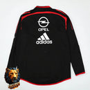 CHÁNDAL MEDIA CREMALLERA + PANTALONES AC MILAN NEGRO Y ROJO 04/05 HOMBRE RETRO