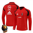 CHÁNDAL MEDIA CREMALLERA + PANTALONES AC MILAN ROJO Y NEGRO 04/05 HOMBRE RETRO