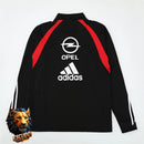 CHÁNDAL MEDIA CREMALLERA + PANTALONES AC MILAN NEGRO Y ROJO 03/04 HOMBRE RETRO