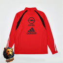 CHÁNDAL MEDIA CREMALLERA + PANTALONES AC MILAN ROJO Y NEGRO 03/04 HOMBRE RETRO