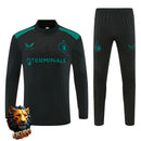 CHÁNDAL MEDIA CREMALLERA + PANTALONES FEYENOORD NEGRO Y VERDE 26/27 HOMBRE