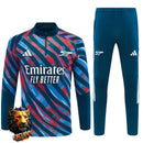 CHÁNDAL MEDIA CREMALLERA + PANTALONES ARSENAL AZUL CAMUFLAJE Y ROJO 26/27 HOMBRE