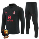 CHÁNDAL MEDIA CREMALLERA + PANTALONES AC MILAN NEGRO 26/27 HOMBRE