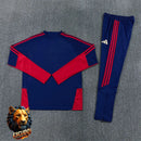 CHÁNDAL MEDIA CREMALLERA + PANTALONES ARSENAL AZUL MARINO Y ROJO 26/27 HOMBRE