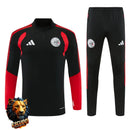 CHÁNDAL MEDIA CREMALLERA + PANTALONES AJAX NEGRO Y ROJO 26/27 HOMBRE
