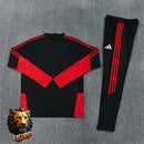 CHÁNDAL MEDIA CREMALLERA + PANTALONES AJAX NEGRO Y ROJO 26/27 HOMBRE