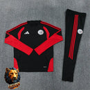CHÁNDAL MEDIA CREMALLERA + PANTALONES AJAX NEGRO Y ROJO 26/27 HOMBRE