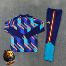 CHÁNDAL MEDIA CREMALLERA + PANTALONES ESPAÑA AZUL CAMUFLAJE Y AMARILLO 26/27 HOMBRE