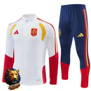 CHÁNDAL MEDIA CREMALLERA + PANTALONES ESPAÑA BLANCO Y AMARILLO 26/27 HOMBRE