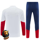CHÁNDAL MEDIA CREMALLERA + PANTALONES ESPAÑA BLANCO Y AMARILLO 26/27 HOMBRE