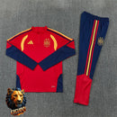CHÁNDAL MEDIA CREMALLERA + PANTALONES ESPAÑA ROJO Y AMARILLO 26/27 HOMBRE