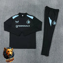 CHÁNDAL MEDIA CREMALLERA + PANTALONES FEYENOORD NEGRO Y AZUL CELESTE 26/27 HOMBRE