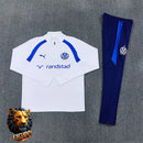 CHÁNDAL MEDIA CREMALLERA + PANTALONES OLYMPIQUE DE MARSEILLE BLANCO Y AZUL 26/27 HOMBRE