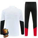 CHÁNDAL MEDIA CREMALLERA + PANTALONES ARSENAL BLANCO Y NEGRO 26/27 HOMBRE