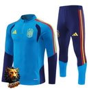 CHÁNDAL MEDIA CREMALLERA + PANTALONES ESPAÑA AZUL TURQUESA Y AZUL MARINO 26/27 HOMBRE