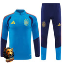CHÁNDAL MEDIA CREMALLERA + PANTALONES ESPAÑA AZUL TURQUESA Y AZUL MARINO 26/27 HOMBRE