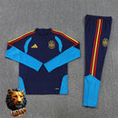 CHÁNDAL MEDIA CREMALLERA + PANTALONES ESPAÑA AZUL MARINO Y AZUL TURQUESA 26/27 HOMBRE