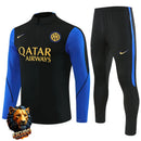 CHÁNDAL MEDIA CREMALLERA + PANTALONES INTER DE MILAN NEGRO Y AZUL 26/27 HOMBRE
