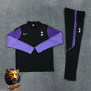 CHÁNDAL MEDIA CREMALLERA + PANTALONES TOTTENHAM NEGRO Y MORADO 26/27 HOMBRE
