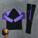 CHÁNDAL MEDIA CREMALLERA + PANTALONES TOTTENHAM NEGRO Y MORADO 26/27 HOMBRE