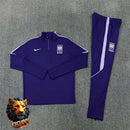 CHÁNDAL MEDIA CREMALLERA + PANTALONES COREA DEL SUR MORADO Y BLANCO 26/27 HOMBRE