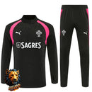 CHÁNDAL MEDIA CREMALLERA + PANTALONES PORTUGAL NEGRO Y ROSA 26/27 HOMBRE