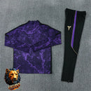 CHÁNDAL MEDIA CREMALLERA + PANTALONES BARCELONA MORADO CAMUFLAJE Y NEGRO 26/27 HOMBRE