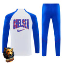 CHÁNDAL MEDIA CREMALLERA + PANTALONES CHELSEA BLANCO Y AZUL 26/27 HOMBRE