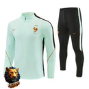 CHÁNDAL MEDIA CREMALLERA + PANTALONES FRANCIA VERDE CLARO Y NEGRO 26/27 HOMBRE