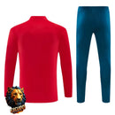 CHÁNDAL MEDIA CREMALLERA + PANTALONES PORTUGAL ROJO Y VERDE 26/27 HOMBRE