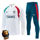 CHÁNDAL MEDIA CREMALLERA + PANTALONES PORTUGAL BLANCO Y ROJO 26/27 HOMBRE