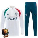 CHÁNDAL MEDIA CREMALLERA + PANTALONES PORTUGAL BLANCO Y ROJO 26/27 HOMBRE