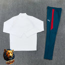 CHÁNDAL MEDIA CREMALLERA + PANTALONES PORTUGAL BLANCO Y ROJO 26/27 HOMBRE