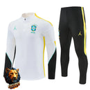 CHÁNDAL MEDIA CREMALLERA + PANTALONES BRASIL BLANCO Y NEGRO 26/27 HOMBRE