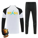 CHÁNDAL MEDIA CREMALLERA + PANTALONES BRASIL BLANCO Y NEGRO 26/27 HOMBRE