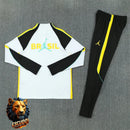 CHÁNDAL MEDIA CREMALLERA + PANTALONES BRASIL BLANCO Y NEGRO 26/27 HOMBRE