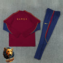CHÁNDAL MEDIA CREMALLERA + PANTALONES BARCELONA GRANATE Y AZUL MARINO 26/27 HOMBRE