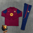 CHÁNDAL MEDIA CREMALLERA + PANTALONES BARCELONA GRANATE Y AZUL MARINO 26/27 HOMBRE