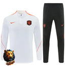 CHÁNDAL MEDIA CREMALLERA + PANTALONES HOLANDA BLANCO Y NARANJA 26/27 HOMBRE