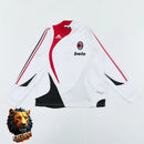 CHÁNDAL SUDADERA + PANTALONES AC MILAN BLANCO Y ROJO 07/08 HOMBRE RETRO