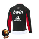 CHÁNDAL SUDADERA + PANTALONES AC MILAN NEGRO Y ROJO 06/07 HOMBRE RETRO