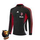 CHÁNDAL SUDADERA + PANTALONES AC MILAN NEGRO Y ROJO 06/07 HOMBRE RETRO